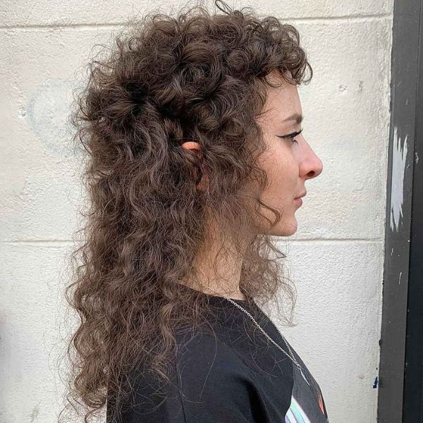 Curly Hair Mullet