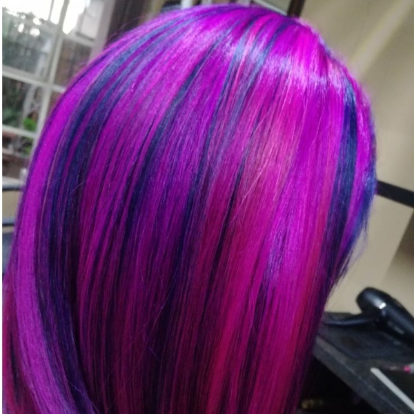 Dark Pink and Purple Hair