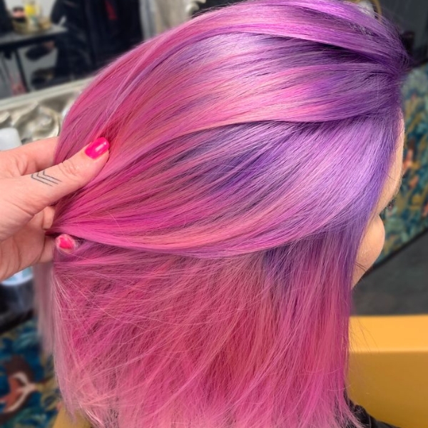 Pink and Purple Unicorn Hair