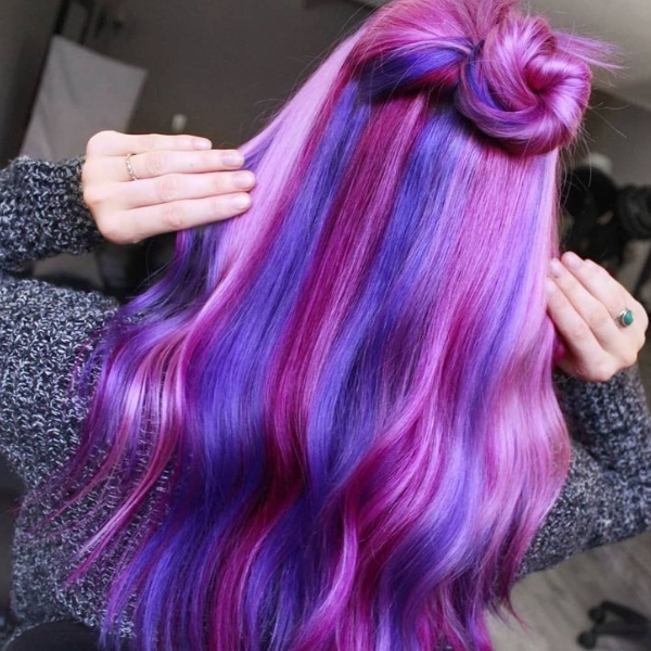 Pink and Purple Ombre Hair
