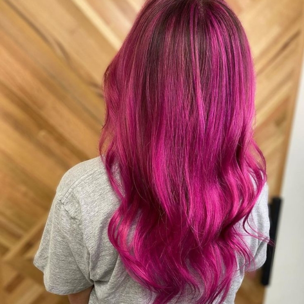 Lil Peep Pink and Purple Hair