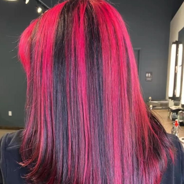 Pink and Black Hair Ideas