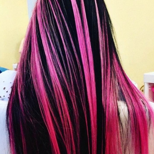 Monster High Pink and Black Hair