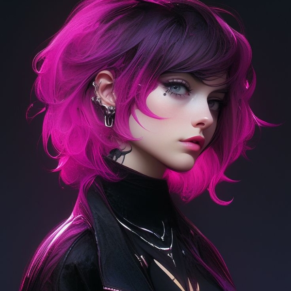 Anime Characters with Pink and Black Hair