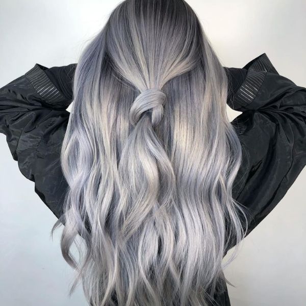 Ash gray permanent hair color