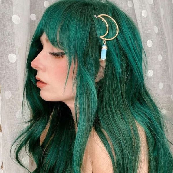 Bright green hair dye for dark hair