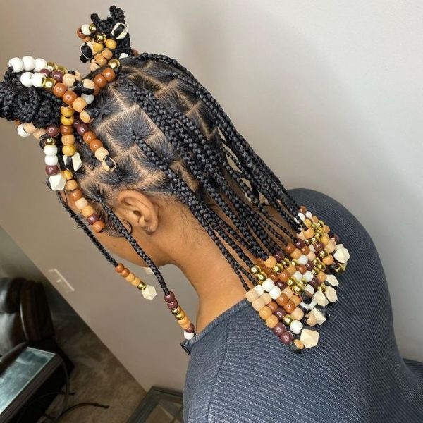 Rubber band hairstyles braids