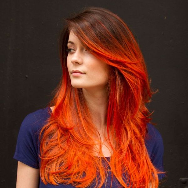 Black and Orange Hair Dye