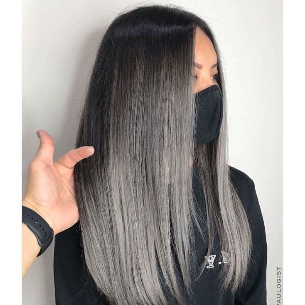 ash dark gray hair color