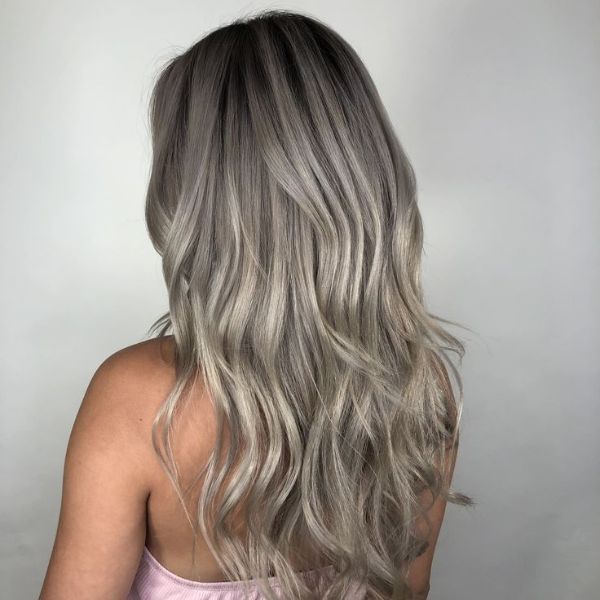 ash gray hair color with bleach